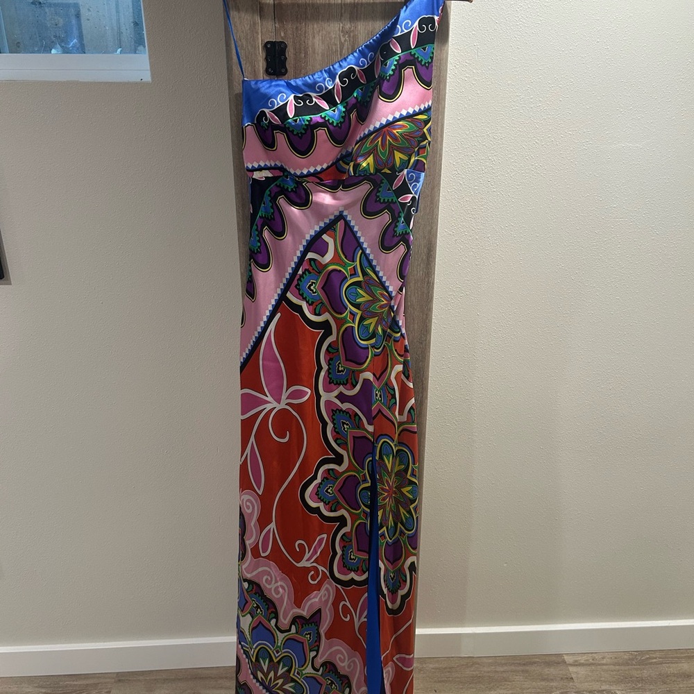 Cache Multicolor Patterned Dress-SILK Sz 6